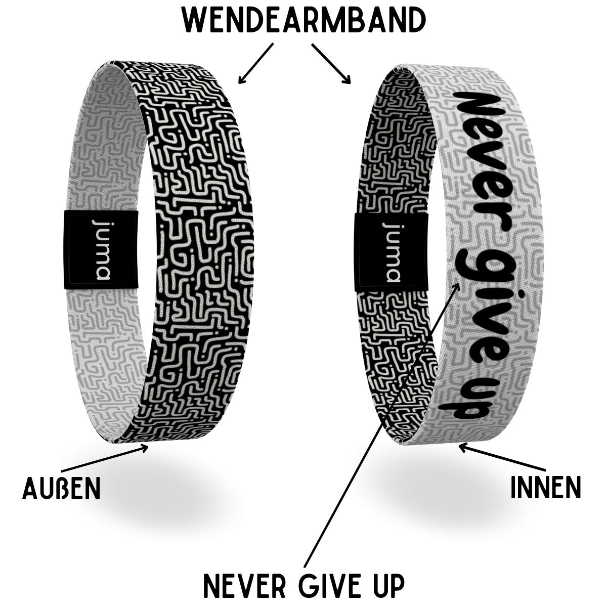 "Never give up"