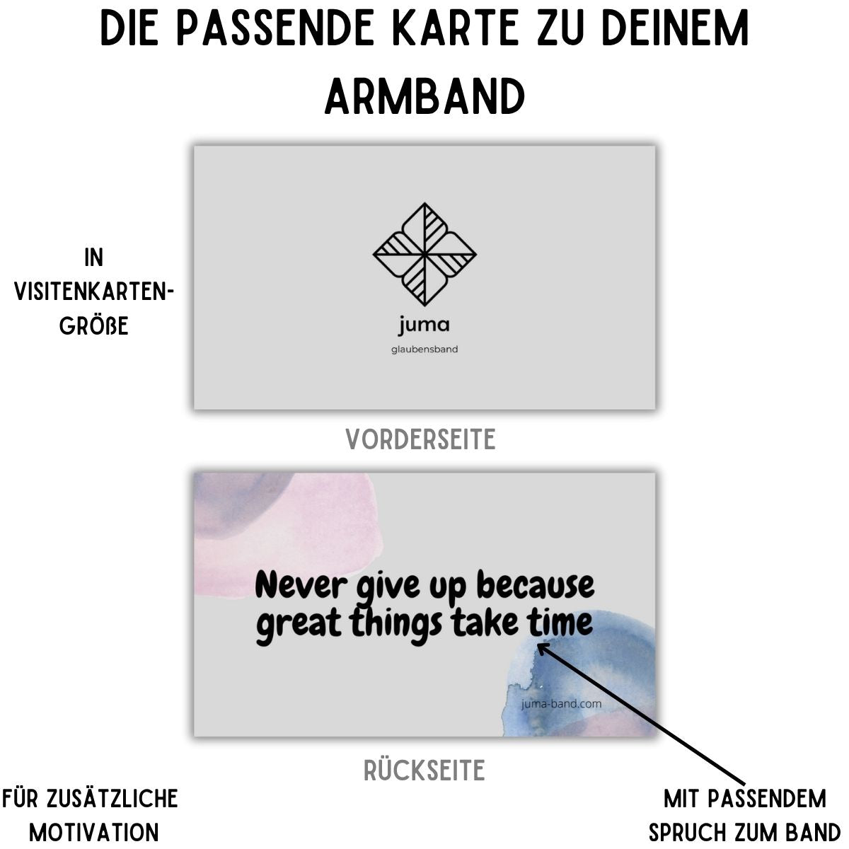"Never give up"